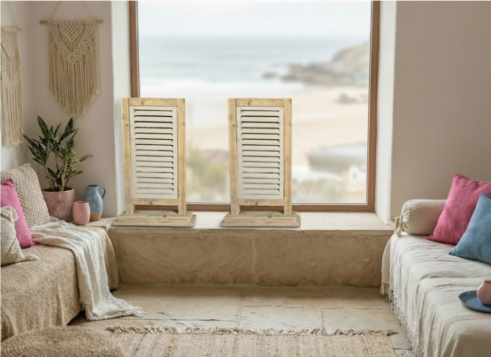 Houten robuuste shutter – single | Old Dutch stijl | Handgemaakt - Afbeelding 4