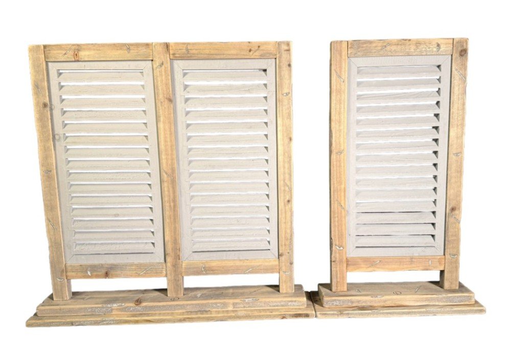 Houten robuuste shutter – dubbel | Old Dutch stijl - Afbeelding 4