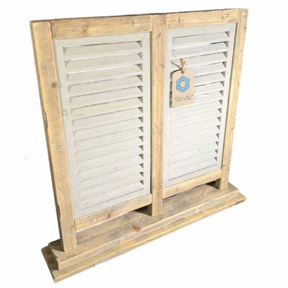 Houten robuuste shutter – dubbel | Old Dutch stijl - Afbeelding 2
