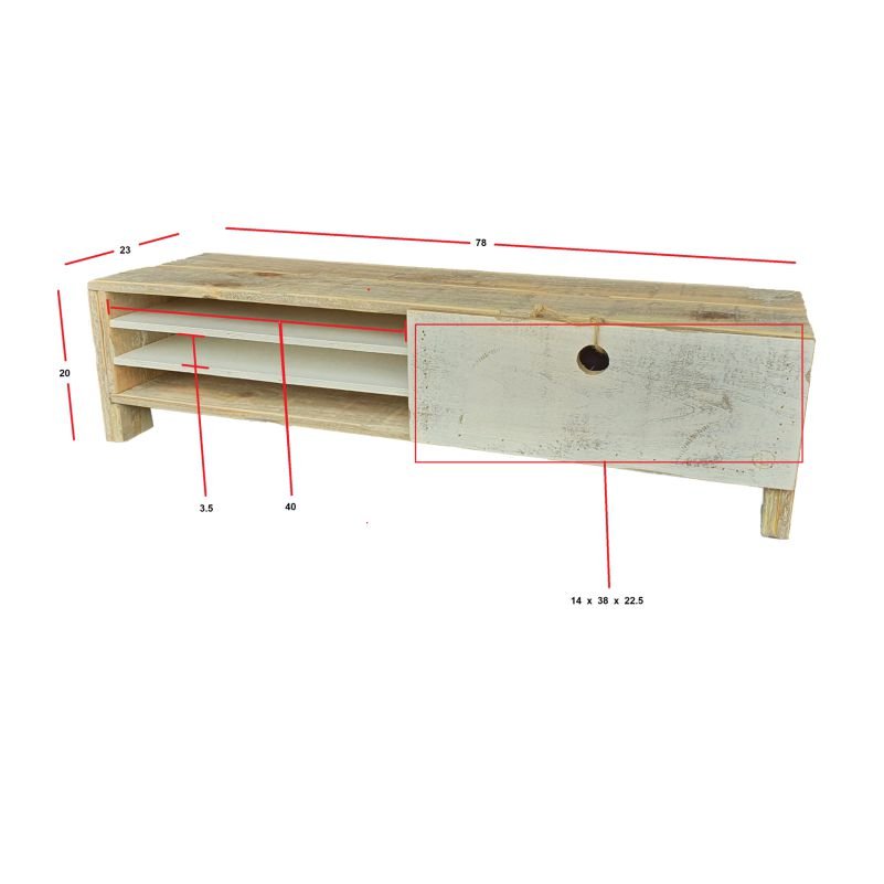 Beeldschermtafel - Monitor tafel lade breed - Afbeelding 4
