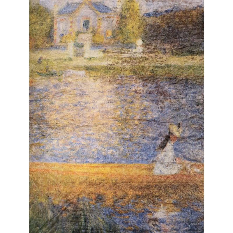 Houten wandtegel Renoir the skiff - Afbeelding 2