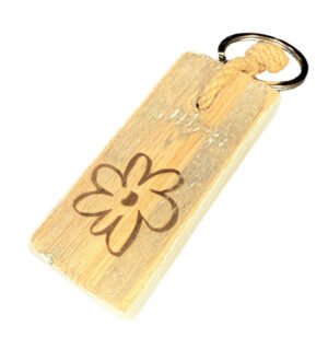 Bloem sleutelhanger – Dutch Mood houten woonaccessoire