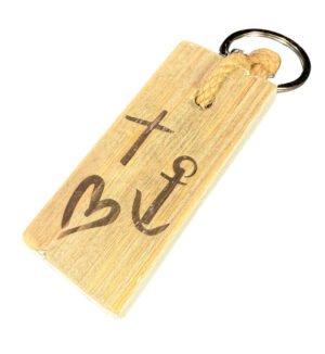 Geloof hoop liefde sleutelhanger – Dutch Mood houten woonaccessoire