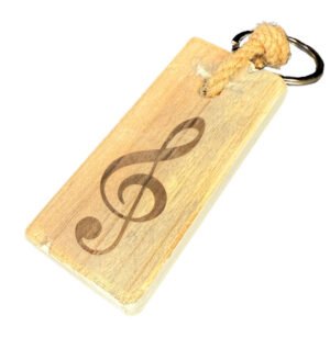 Muzieksleutel sleutelhanger – Dutch Mood houten woonaccessoire