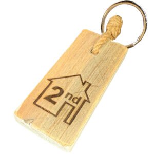 Sleutelhanger 2e huis – Dutch Mood houten woonaccessoire