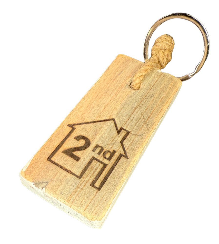 Sleutelhanger 2e huis – Dutch Mood houten woonaccessoire