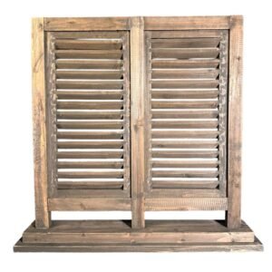 Dubbele houten shutter bruin kopen – Dutch Mood houten woonaccessoire
