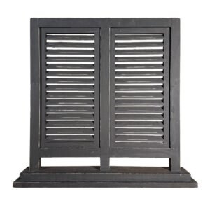 Dubbele houten shutter zwart – Dutch Mood houten woonaccessoire