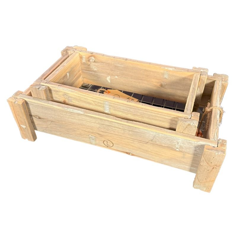 Badkamerkistje hout gaas – Dutch Mood houten woonaccessoire