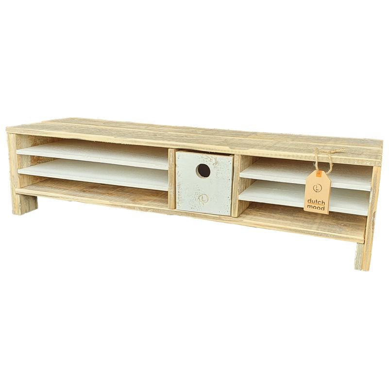 Monitor tafel lade smal – Dutch Mood houten woonaccessoire