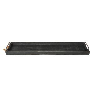 Extra lang dienblad Marianne 98 zwart – Dutch Mood houten woonaccessoire