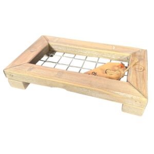 houten badkamermandje met gaas – Dutch Mood houten woonaccessoire