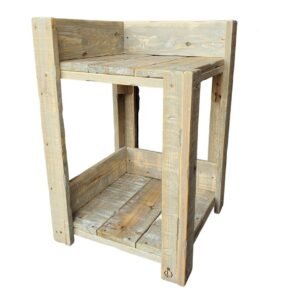 Multifunctionele kattentafel en bijzettafel in old dutch stijl