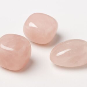 Set van 3 Rozenkwarts Getrommelde Stenen A-Kwaliteit (15-30mm)