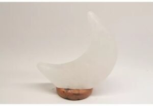 Zoutlamp Maan Wit - Himalayazout Sfeerlamp voor de Kinderkamer