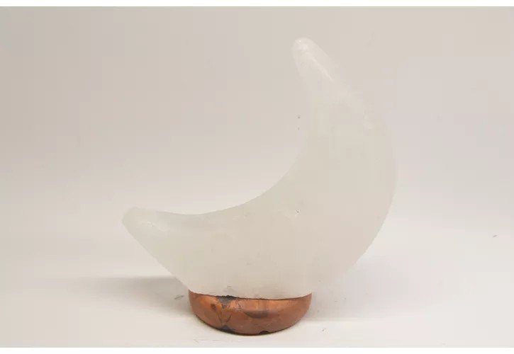 Zoutlamp Maan Wit - Himalayazout Sfeerlamp voor de Kinderkamer