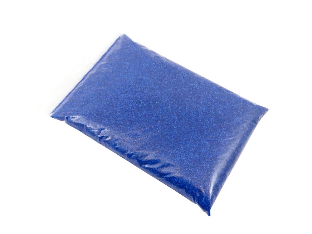 Gekleurd zand Donkerblauw 0.1-0.5mm - 1 kg - Afbeelding 2