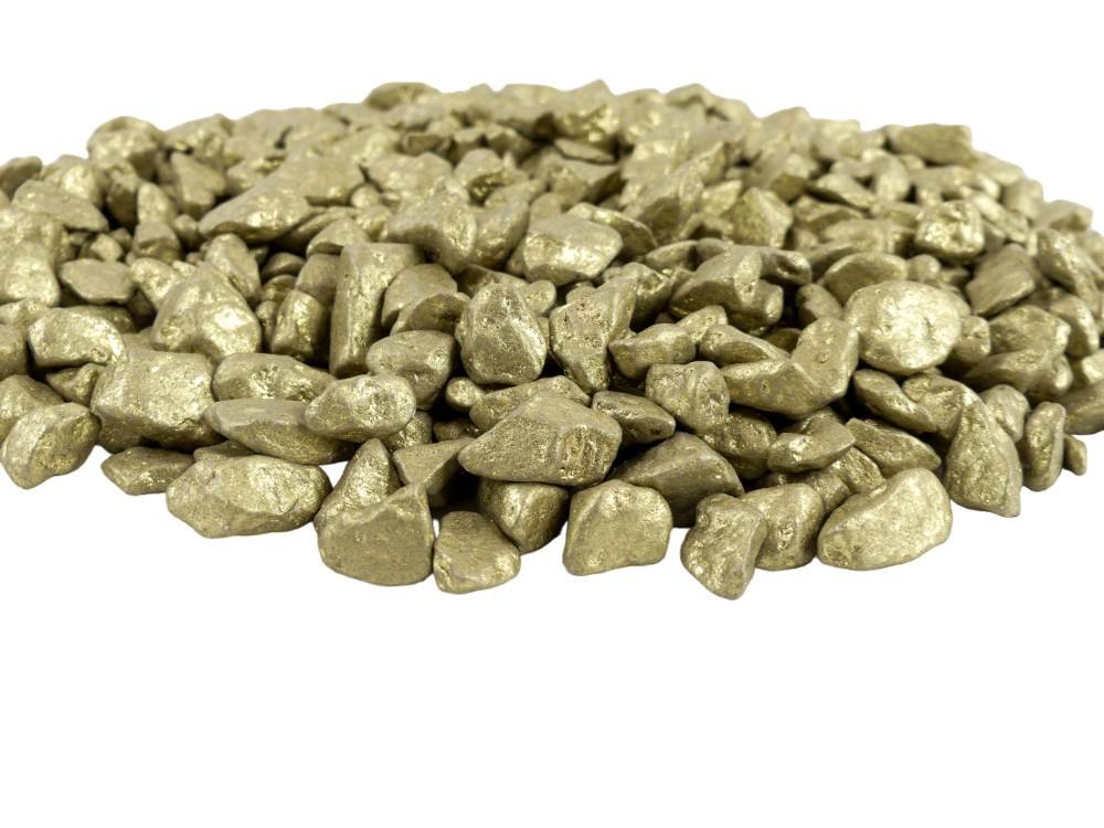 Deco stenen Goud 9-13mm - 1 kg