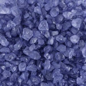 Decoratieve glassteentjes Violet 4-10mm - 1 kg