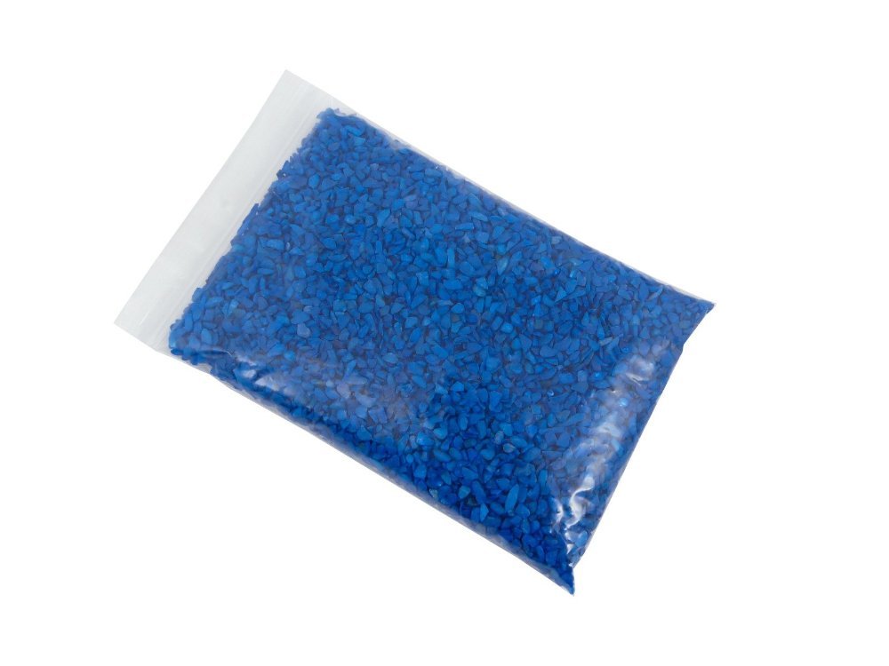 Gekleurde steentjes Donkerblauw 4-6mm - 1 kg - Afbeelding 2