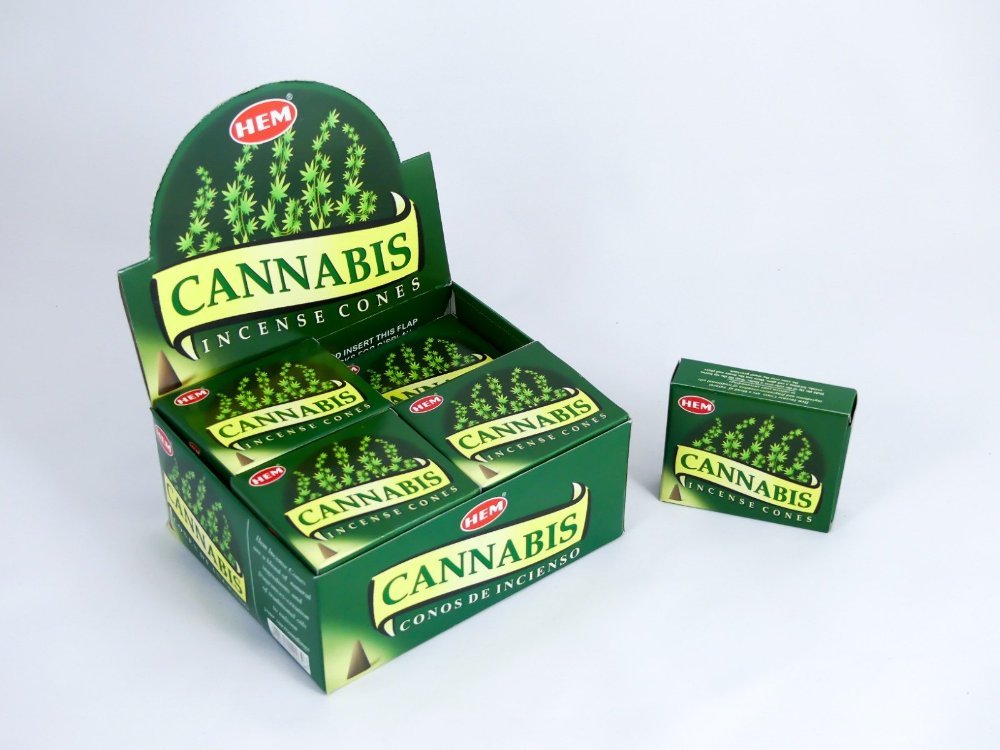 HEM Wierookkegels Cannabis - Voordeelbox 120 Kegels