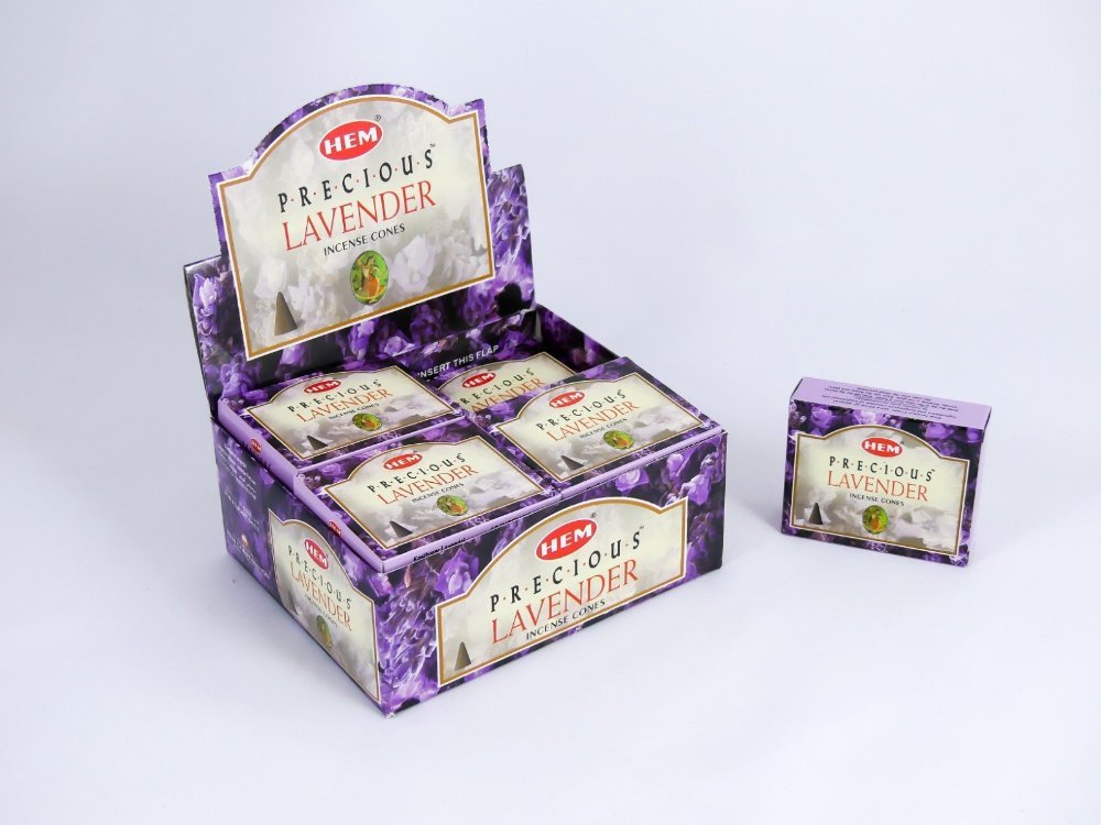 HEM Wierookkegels Lavendel - Voordeelbox 120 Kegels