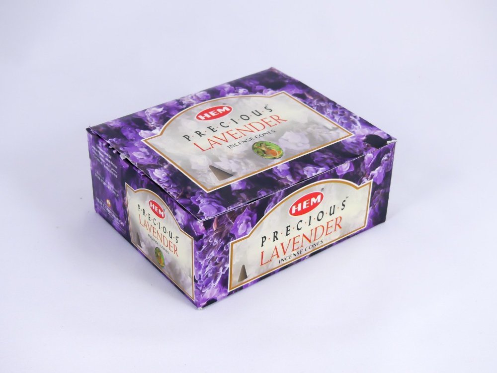 HEM Wierookkegels Lavendel - Voordeelbox 120 Kegels - Afbeelding 2