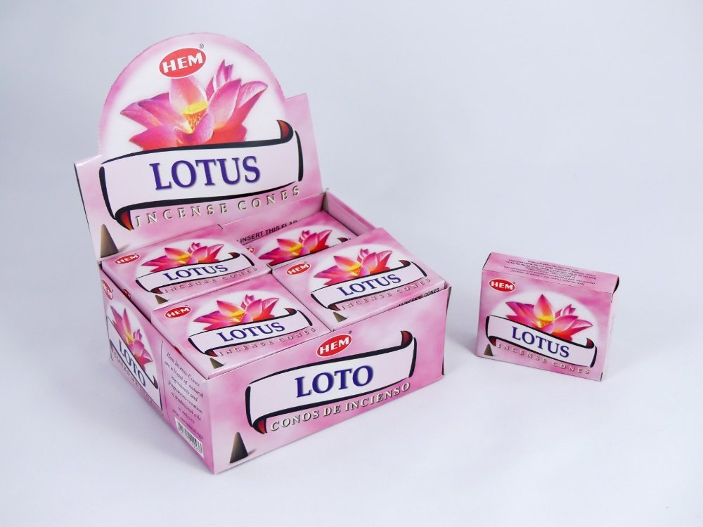 HEM Wierookkegels Lotus - Voordeelbox 120 Kegels