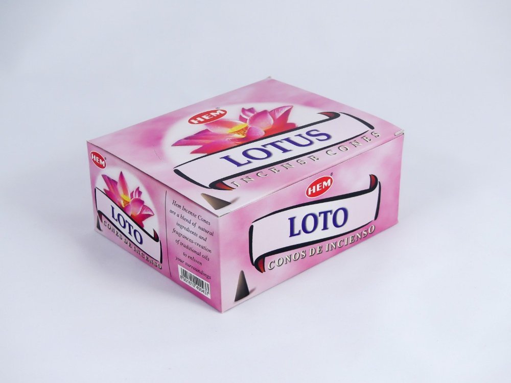 HEM Wierookkegels Lotus - Voordeelbox 120 Kegels - Afbeelding 2