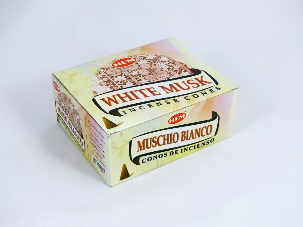 HEM Wierookkegels Witte Musk - Voordeelbox 120 Kegels - Afbeelding 2