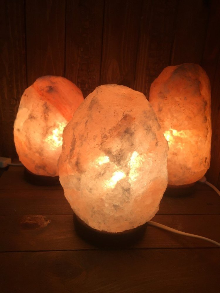 Zoutlamp 8 tot 10kg - Himalayazout / Zoutsteen (Haliet) - c.a. 32x17cm