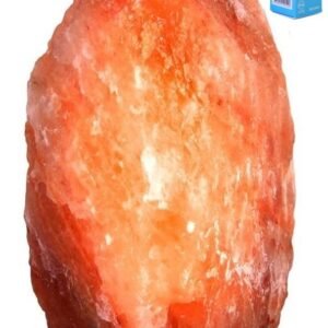 Zoutlamp GROOT XXL 15-18kg met LEDLAMP - Himalaya Zout 100% Natuurlijk - Tafellamp met led lamp van Natuurlijk Haliet Zoutkristal met Sfeervol Warm Licht - Extra Lange Kabel 1.8mtr - c.a. 37x24cm