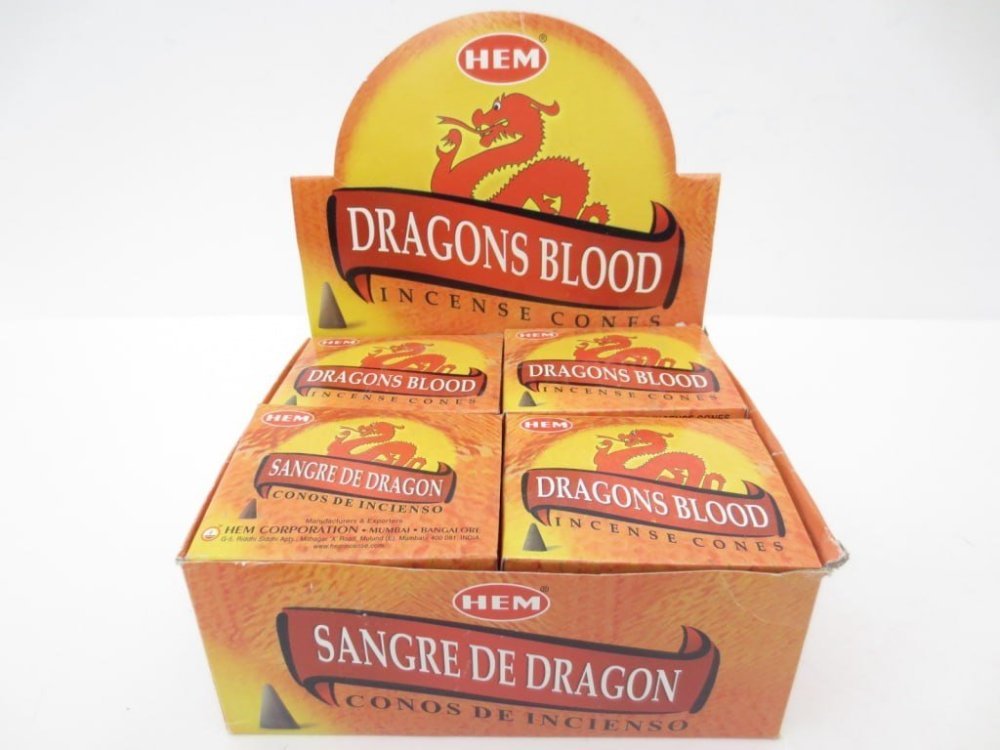 HEM Wierookkegels Dragon's Blood - Voordeelbox 120 Kegels