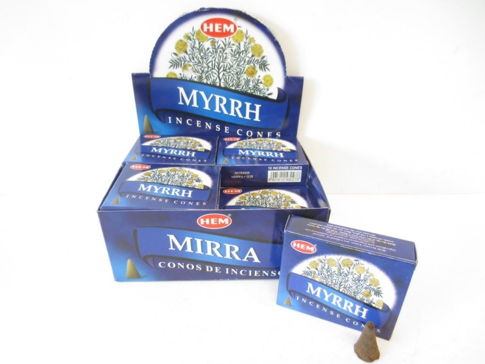 HEM Wierookkegels Mirre - Voordeelbox 120 Kegels