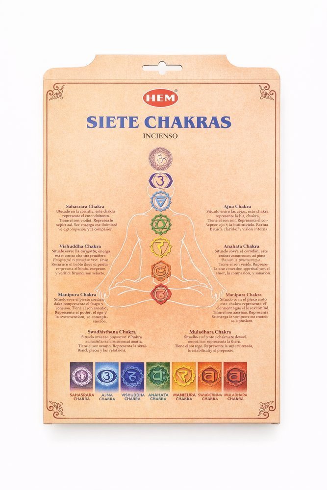 HEM Seven Chakras Wierook Set - 7 Verschillende Chakra Blends - Afbeelding 2