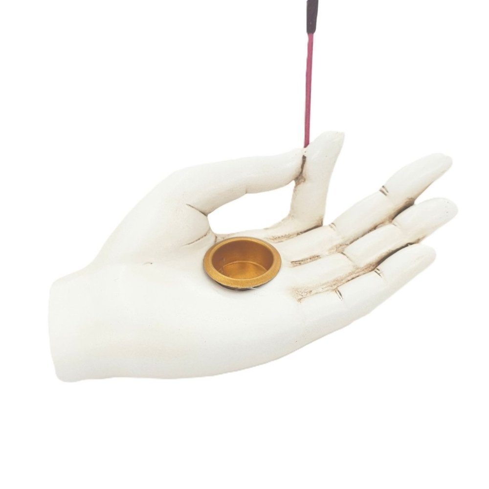 Wierookhouder Witte Hand - Rust en Harmonie