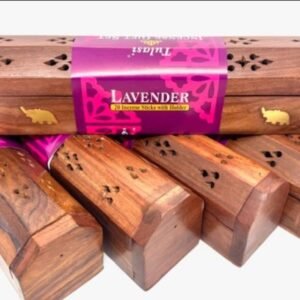 Wierookkist met Lavendel Wierookstokjes - Luxe Geschenkset