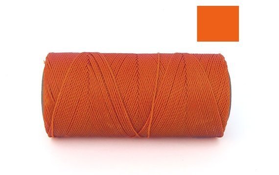 Macrame Koord Konings Blauw - 173 meter - Waxed Polyester 1mm - Afbeelding 2