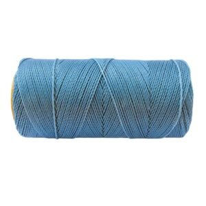 Macrame Koord Hemels Blauw - 173 meter - Waxed Polyester 1mm