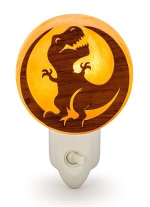 Nachtlampje Dino - Zoutlamp Kinderkamer - Himalayazout - Energiezuinig