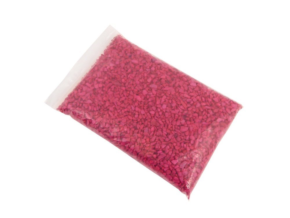 Aquarium Steentjes Fuchsia 4-6mm - Gekleurd Aquariumgrind 1kg - Afbeelding 2