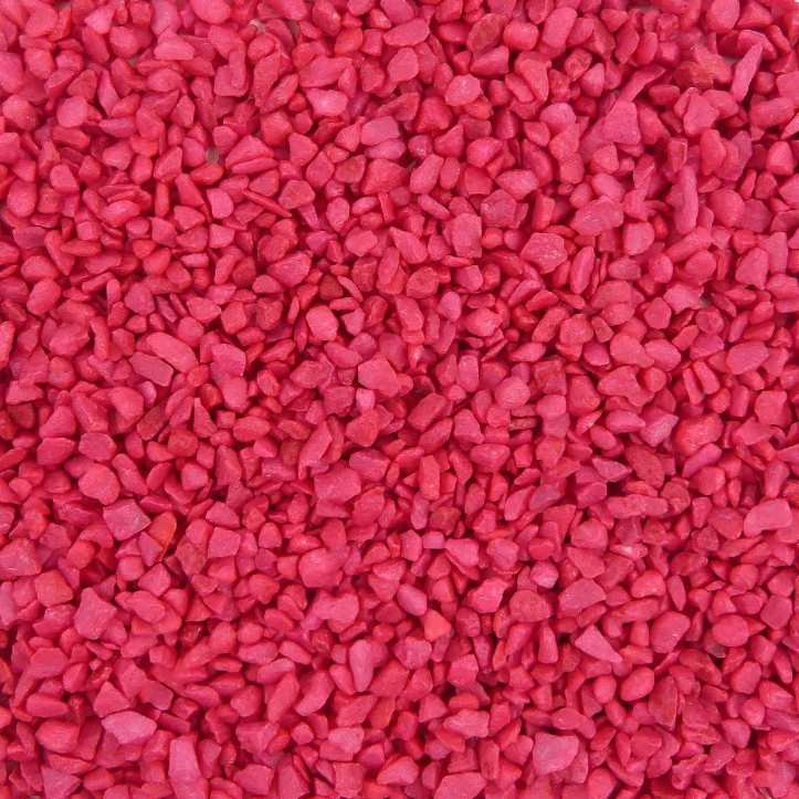 Aquarium Steentjes Fuchsia 4-6mm - Gekleurd Aquariumgrind 1kg