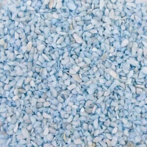 Aquarium Steentjes Licht Blauw 4-6mm - Gekleurd Aquariumgrind 1kg