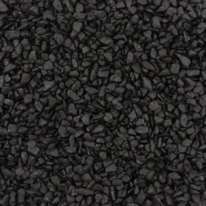 Gekleurde Steentjes 2-3mm - Granulaat - ZWART - Bodembedekking voor Bloempotten en Plantenbakken - 1KG
