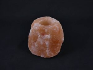Waxinelichthouder Zoutsteen - Groot - 1 tot 1,5kg - 10x8cm