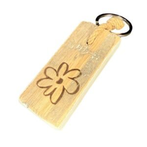 Bloem sleutelhanger – Dutch Mood houten woonaccessoire