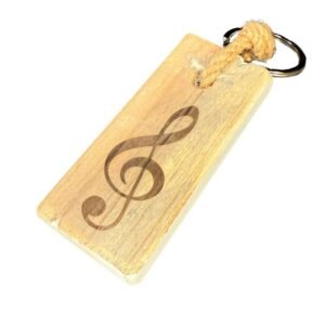 Muzieksleutel sleutelhanger – Dutch Mood houten woonaccessoire