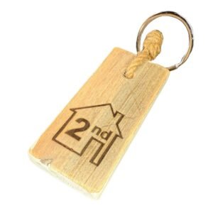Sleutelhanger 2e huis – Dutch Mood houten woonaccessoire