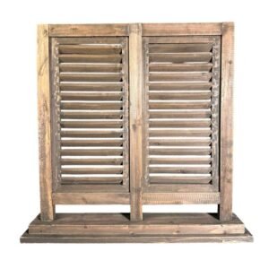 Dubbele houten shutter bruin kopen – Dutch Mood houten woonaccessoire