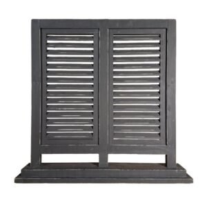 Dubbele houten shutter zwart – Dutch Mood houten woonaccessoire
